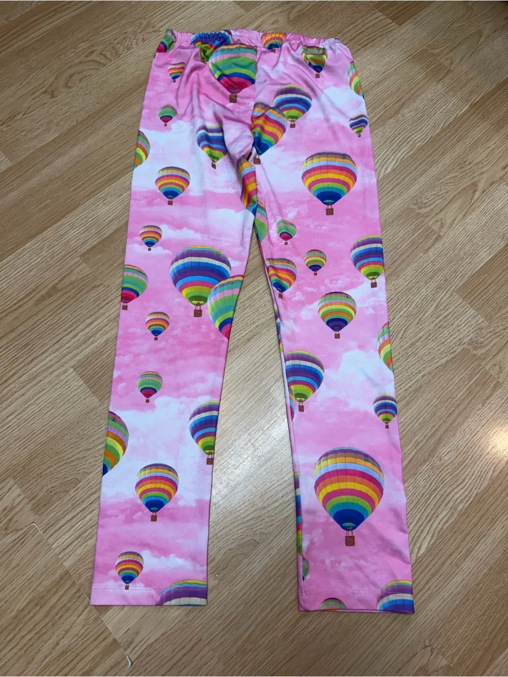 The Children’s Place girls XL 14 pink rainbow hot air balloon print leggings